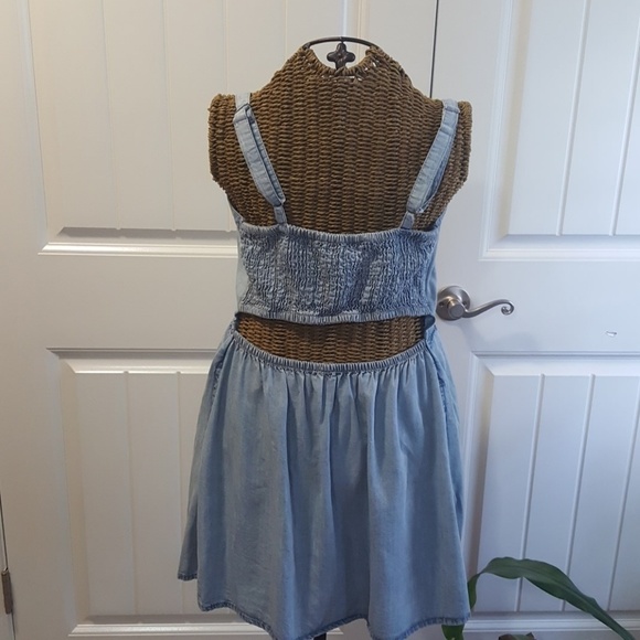 Denim mini dress - Picture 2 of 5